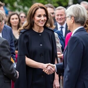 H&M Elegant Black Cape Jacket